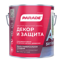 Эмаль алкидная Parade Декор и защита база А матовая 2,5 л - фото 3