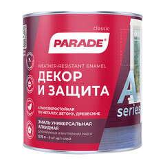 Эмаль алкидная Parade Декор и защита база А глянцевая 0,75 л - фото 4
