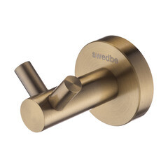 Крючок для ванной Swedbe Select двойной на шуруп латунь золото (9815GO) - фото 1