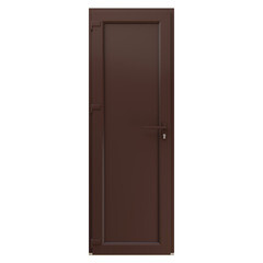 Металлопластиковая дверь VEKA 2050х600 мм алюминиевый порог коричневая левая глухая - фото 3
