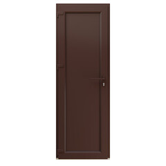 Металлопластиковая дверь VEKA 2050х700 мм алюминиевый порог коричневая левая глухая - фото 3