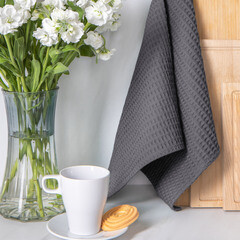 Полотенце вафельное кухонное Verossa 40х70 см муссон - фото 2