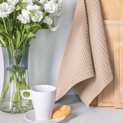 Полотенце вафельное кухонное Verossa 40х70 см кашемир - фото 2