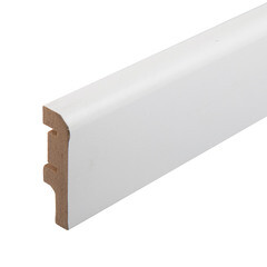 Плинтус МДФ Cosca Décor AP02 белый 60х16х2400 мм под покраску - фото 1