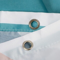 Штора для ванны Fixsen Simple 2000х1800 мм полиэстер разноцветная (1504) - фото 4