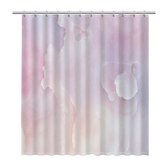 Изображение товара Штора для ванны Fixsen Lady 2000х1800 мм полиэстер розовая (2517)