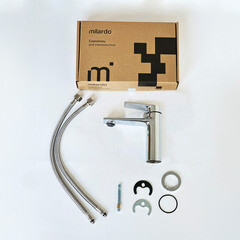 Смеситель для раковины Milardo Azure однорычажный хром (AZUSB00M01) - фото 4