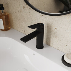 Смеситель для раковины Milardo Azure однорычажный черный (AZUBL00M01) - фото 2