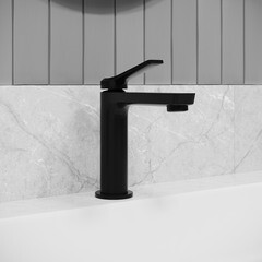 Смеситель для раковины Iddis Parker однорычажный черный (PARBL00i01) - фото 5