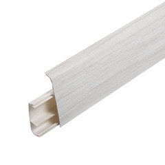 Плинтус ПВХ напольный Salag Lima 72 мм клен патина 2500 мм - фото 4