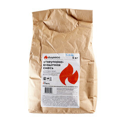 Изображение товара Смесь кладочная огнеупорная БоРосс серая 5 кг