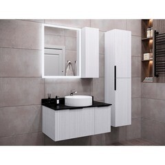 Тумба под раковину со столешницей Comforty Морон 90 см подвесная ясень беленый (00-00021044CF) - фото 10