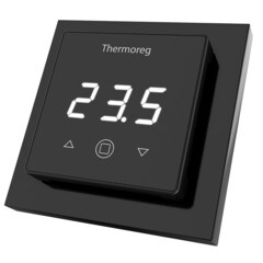Терморегулятор электронный сенсорный для теплого пола Thermoreg TI-300 Black черный - фото 2