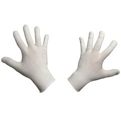 Перчатки нейлоновые тактильные белые 9 (L) - фото 3