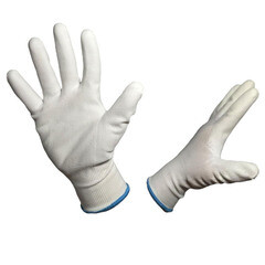 Перчатки нейлоновые с полиуретановым обливом белые 10 (XL) - фото 2