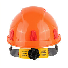 Каска защитная РОСОМЗ RFI-3 BIOT Rapid оранжевая с храповиком (72714) - фото 3