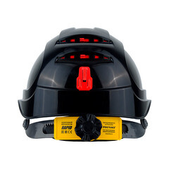 Каска защитная РОСОМЗ СОМЗ-80 Абсолют Rapid черная с храповиком (781720) - фото 2