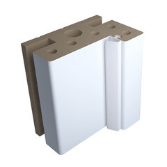 Изображение товара Коробка дверная AquaDoor телескопическая 60х40х2100 мм ПВХ белый универсальная (2,5 шт.)