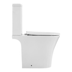 Унитаз-компакт Corsa Deco FX Rimless безободковый с универсальным выпуском с сиденьем дюропласт микролифт белый (TPFX640SR) - фото 17