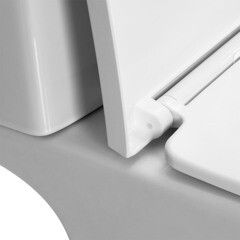 Унитаз-компакт Corsa Deco FX Rimless безободковый с универсальным выпуском с сиденьем дюропласт микролифт белый (TPFX640SR) - фото 14