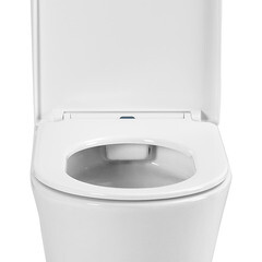 Унитаз-компакт Corsa Deco FX Rimless безободковый с универсальным выпуском с сиденьем дюропласт микролифт белый (TPFX640SR) - фото 13