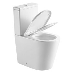 Унитаз-компакт Corsa Deco NX Tornado безободковый с универсальным выпуском с сиденьем дюропласт микролифт белый (TPNX600ST) - фото 17