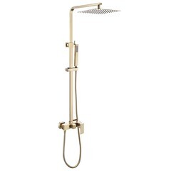 Изображение товара Душевая система Abber Daheim с верхним душем с лейкой золото (AF8220G)