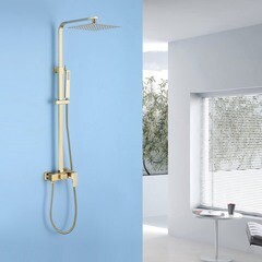 Душевая система Abber Daheim с верхним душем с лейкой золото (AF8220G) - фото 2