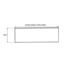 Панель фронтальная для ванны акриловой Ollie/Monck 150х56,5 см белая (02ол15) - фото 2