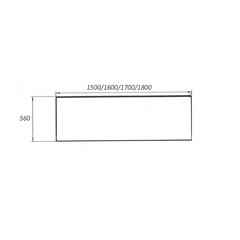 Панель фронтальная для ванны акриловой Tanaris 150х70 см белая (02тан1570) - фото 2