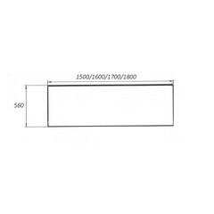 Панель фронтальная для ванны акриловой Tanaris 170х70 см белая (02тан1770) - фото 2