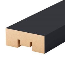 Декоративная рейка МДФ 40х16х2700 мм black edition Stella