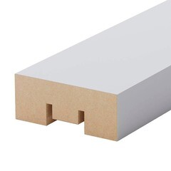 Изображение товара Декоративная рейка МДФ 40х16х2700 мм белый Stella