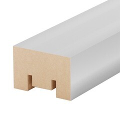 Декоративная рейка МДФ 30х20х2700 мм белый Stella - фото 1