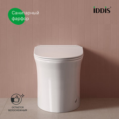 Унитаз напольный приставной Iddis Pulse с сиденьем дюропласт микролифт с импульсным смывом (PULIDSEi26) - фото 6