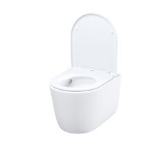 Унитаз подвесной Iddis Slide безободковый белый с сиденьем дюропласт микролифт смыв торнадо (SLIRDSEi25) - фото 9