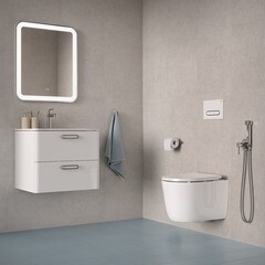 Унитаз подвесной Iddis Slide безободковый белый с сиденьем дюропласт микролифт смыв торнадо (SLIRDSEi25) - фото 4