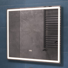 Зеркало с подсветкой прямоугольное 79,4х70 см бесконтактный сенсор Vigo Geometry Luxe (210) - фото 4