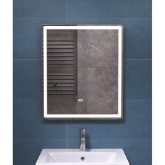 Зеркало с подсветкой прямоугольное 60х70 см бесконтактный сенсор Vigo Geometry Luxe (208) - фото 3