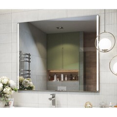 Зеркало с подсветкой прямоугольное 120х100 см бесконтактный сенсор Vigo Touch Luxe (291) - фото 2