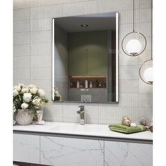 Зеркало с подсветкой прямоугольное 79,4х100 см бесконтактный сенсор Vigo Touch Luxe (289) - фото 2