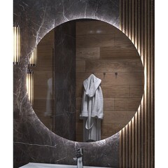 Зеркало с подсветкой круглое 100 см бесконтактный сенсор Vigo Otti Comfort 1000 (186) - фото 3