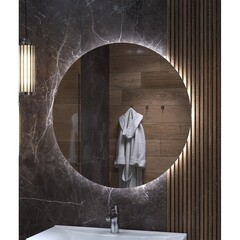 Зеркало с подсветкой круглое 80 см бесконтактный сенсор Vigo Otti Comfort 800 (185) - фото 2