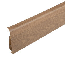 Плинтус ПВХ напольный Salag Lima 72 мм дуб бурбон натуральный 2500 мм