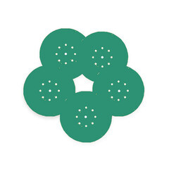 Диск шлифовальный КМ Green Film d225 мм P320 на липучку пленочная основа (3 шт.) - фото 2