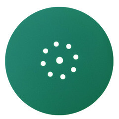 Диск шлифовальный КМ Green Film d225 мм P320 на липучку пленочная основа (3 шт.) - фото 1