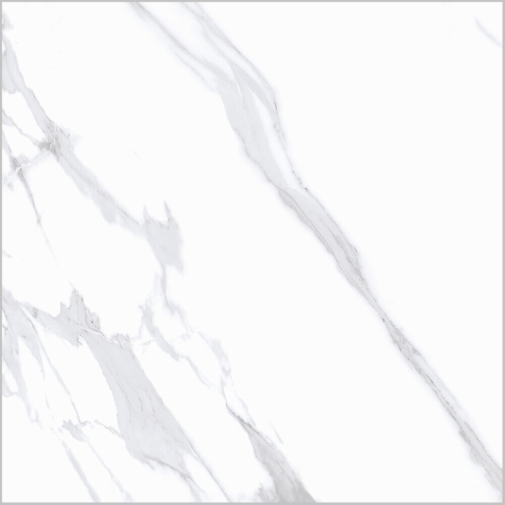 

Керамогранит Staro Silk Statuario Calipso белый матовый 600x600x9 мм (4 шт.=1,44 кв.м)