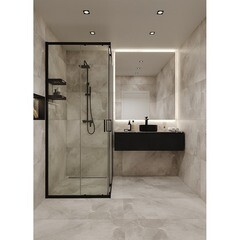 Керамогранит Staro Carving Pulpis Bland серый карвинг 1200x600x9 мм (2 шт.=1,44 кв.м) - фото 10