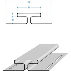 H-профиль соединительный Docke Premium 3000 мм графит - фото 3