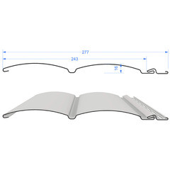 Сайдинг Docke Lux БлокХаус 3600х243 мм миндаль - фото 4